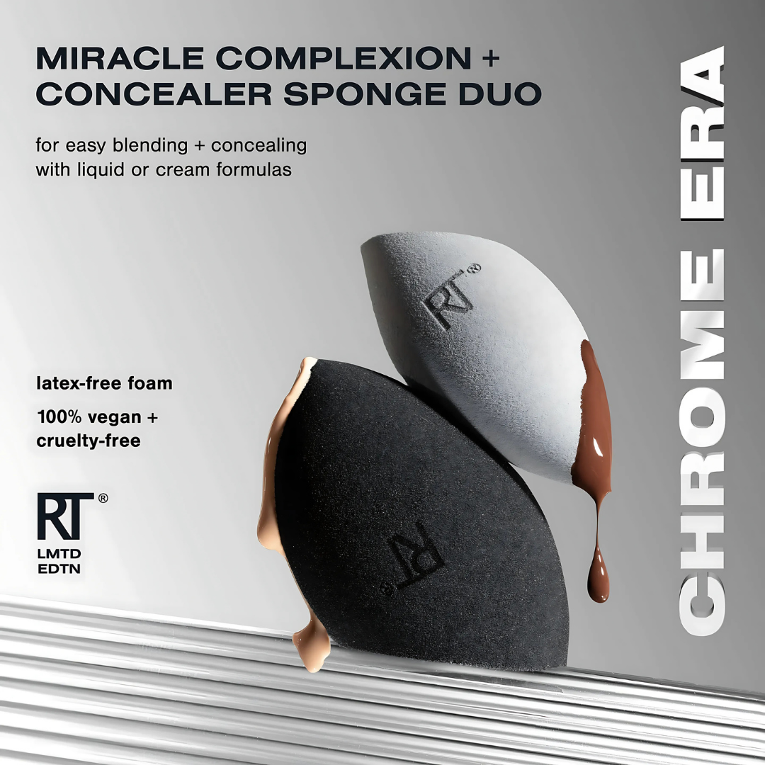 Chrome Era Miracle Complexion + Concealer Sponge Duo
