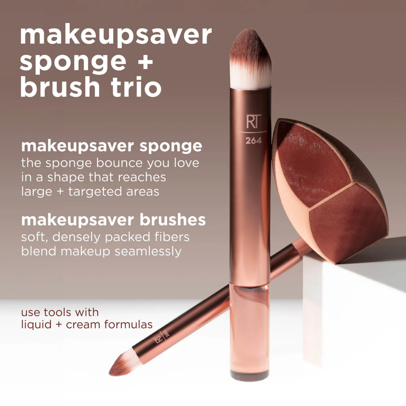 Makeupsaver Sponge + Brush Trio